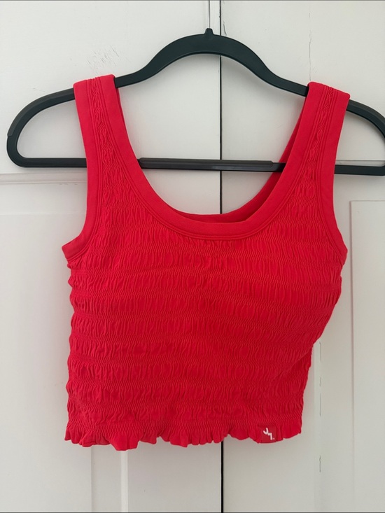 JoyLab Tops - JoyLab Bright Red Smocked Tank